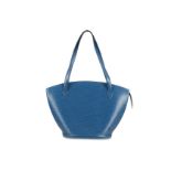 Louis Vuitton Blue Saint Jacques GM, Epi leather with short handles, 44cm wide, 30cm high, 27cm