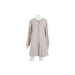 Giorgio Armani Lilac Coat, round neck with silk sleeves, zip down front, labelled size 46, 20"/