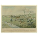 [Alken (Henry)] Ben Tally Ho: Easter Monday, two hand-coloured engraved plates, window mounted, with