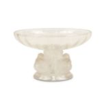 A lalique glass pedestal bowl