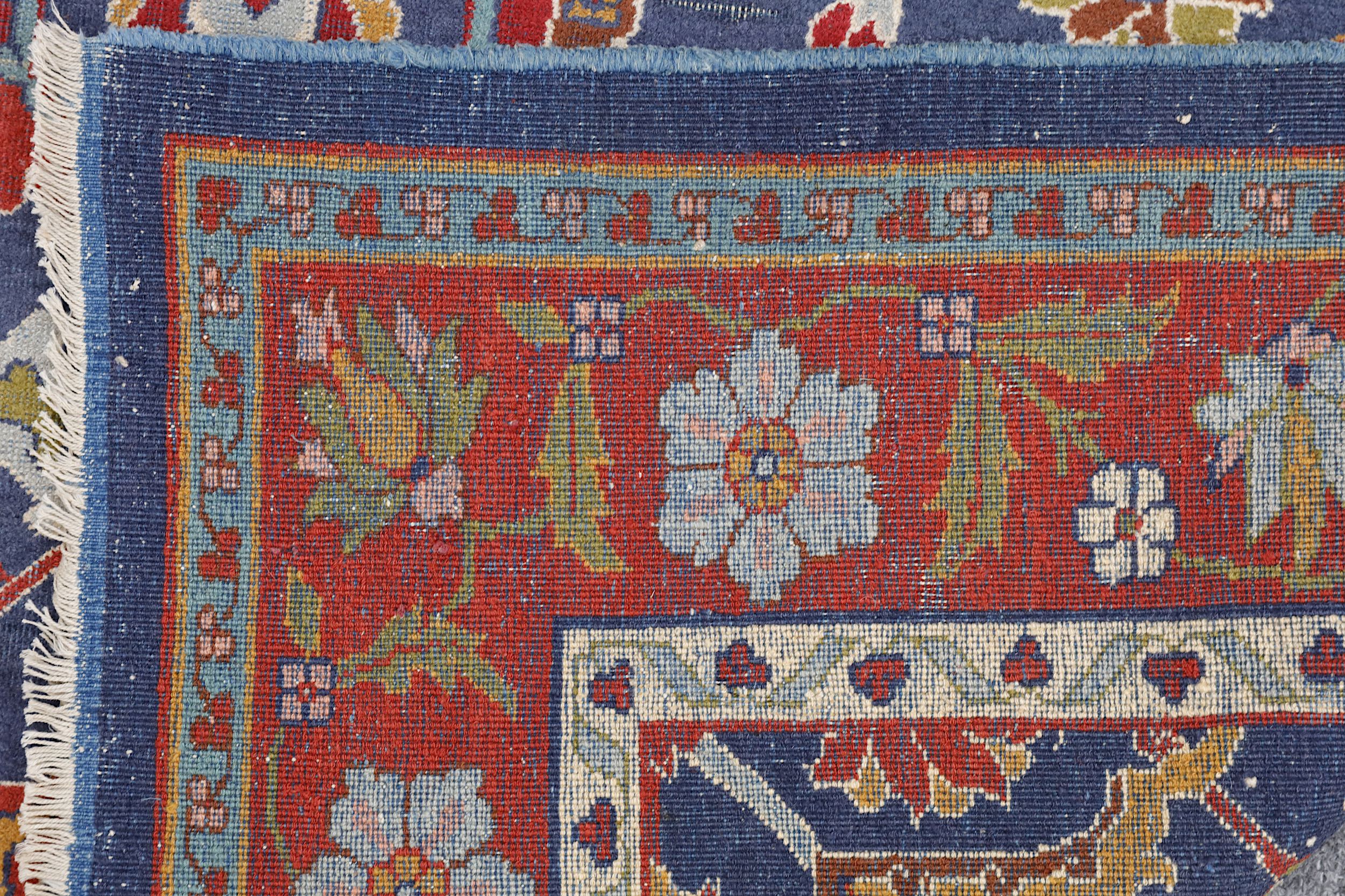 AN ANTIQUE PART COTTON AMRITZAR RUG, NORTH INDIA approx: 5ft.11in. x 4ft.8in.(180 x 142cm.) - Image 5 of 5