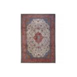 A FINE SAROUK CARPET, WEST PERSIA approx: 11ft.8in. x 8ft.2in.(354cm. x 248cm.) The ivory field with