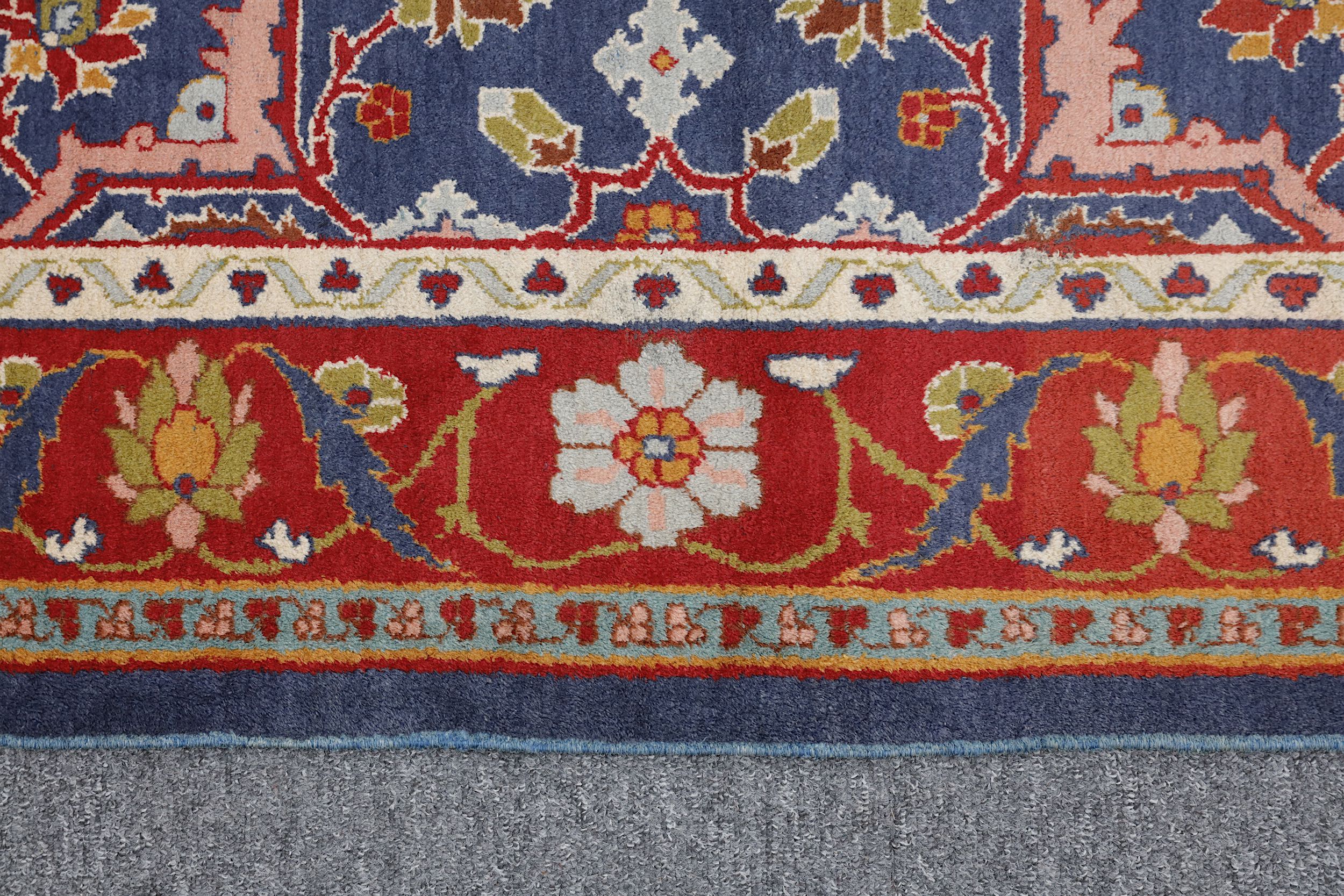 AN ANTIQUE PART COTTON AMRITZAR RUG, NORTH INDIA approx: 5ft.11in. x 4ft.8in.(180 x 142cm.) - Image 3 of 5