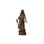LOUIS AUGUST MOREAU (FRENCH, 1855-1919): A BRONZE FIGURE OF JUDITH