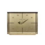 A RARE 1960 / 1970'S POLISHED BRASS ELGIN SOLAR ELECTRIC CLOCK