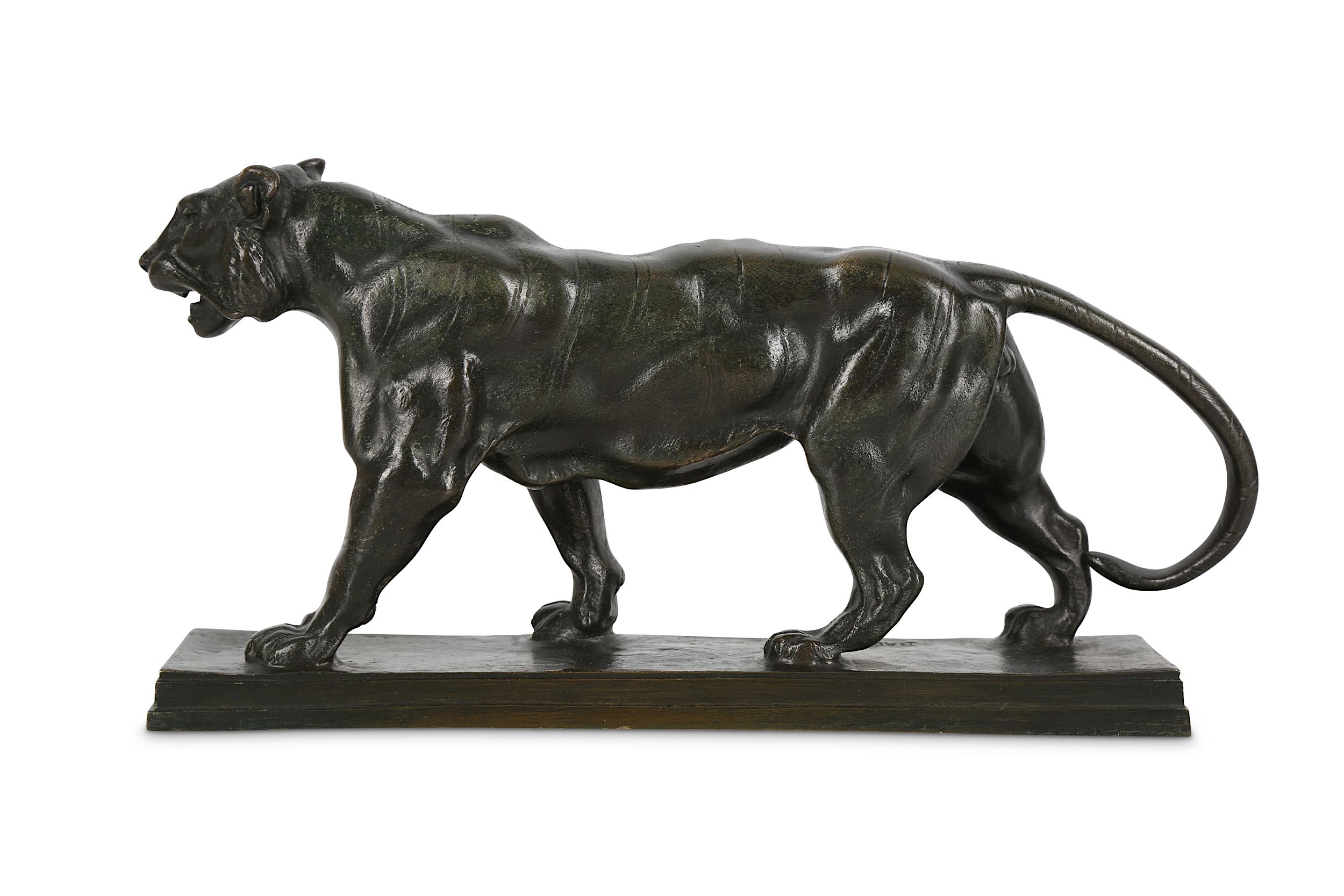 ANTOINE LOUIS BARYE (FRENCH, 1795-1875): TIGRE MARCHANT - Image 4 of 10