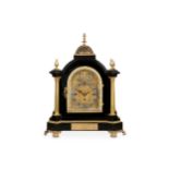 HENRY BORRELL: A THIRD QUARTER 19TH CENTURY QUARTER CHIMING MUSICAL CLOCK