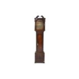 A GEORGE III MAHOGANY LONGCASE CLOCK CASE