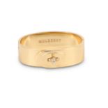 Mulberry Bayswater Bangle, gold tone with iconic postman lock clasp, 5cm x 6.5cm Condition Grade B