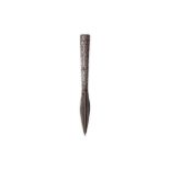 A BIDRI SILVER-INLAID SPEARHEAD India, late 18th -