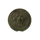 A SELJUQ CAST BRONZE MIRROR  Iran or Anatolia, 12t