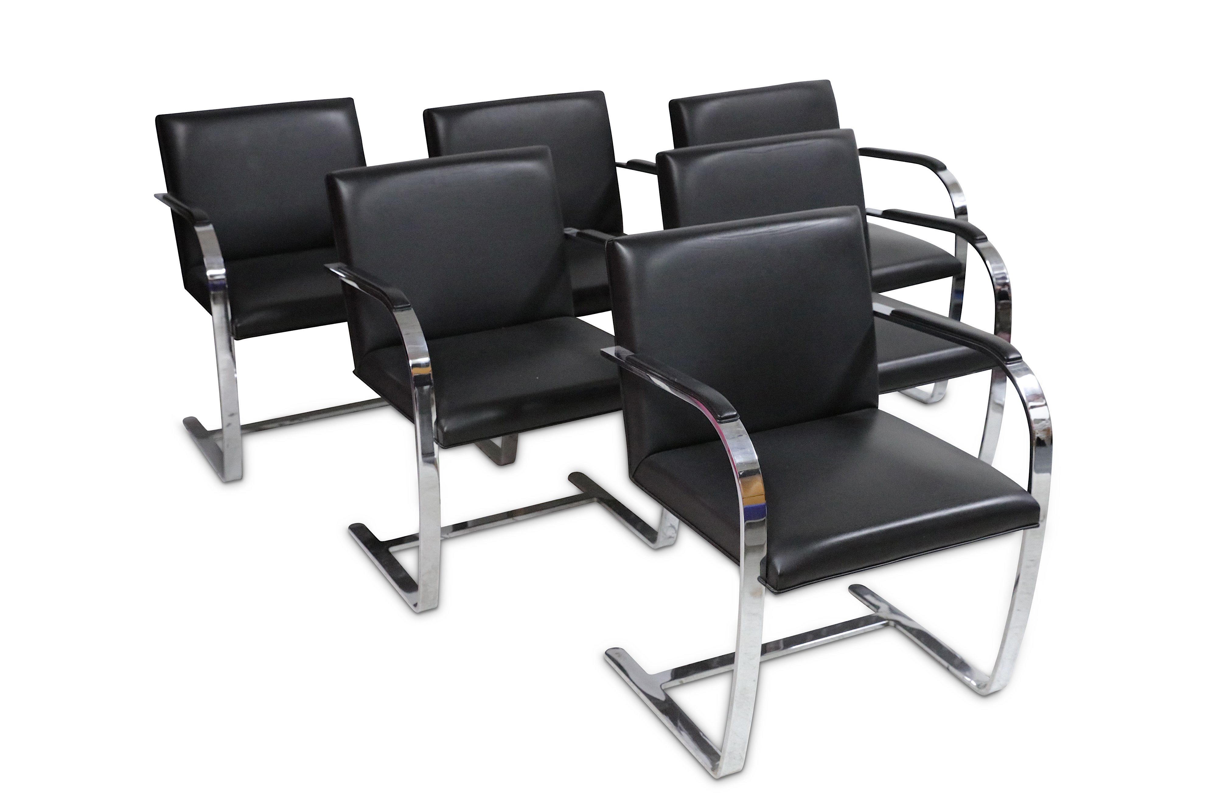 LUDWIG MIES VAN DER ROHE (1886-1969), A set of six Brno chairs, designed 1929