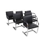 LUDWIG MIES VAN DER ROHE (1886-1969), A set of six Brno chairs, designed 1929
