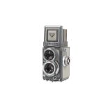 A Rolleiflex 4x4 Grey Baby TLR Camera
