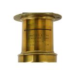 A Watson & Sons 8 ½” x 6 ½” Waterhouse Stop Brass Lens