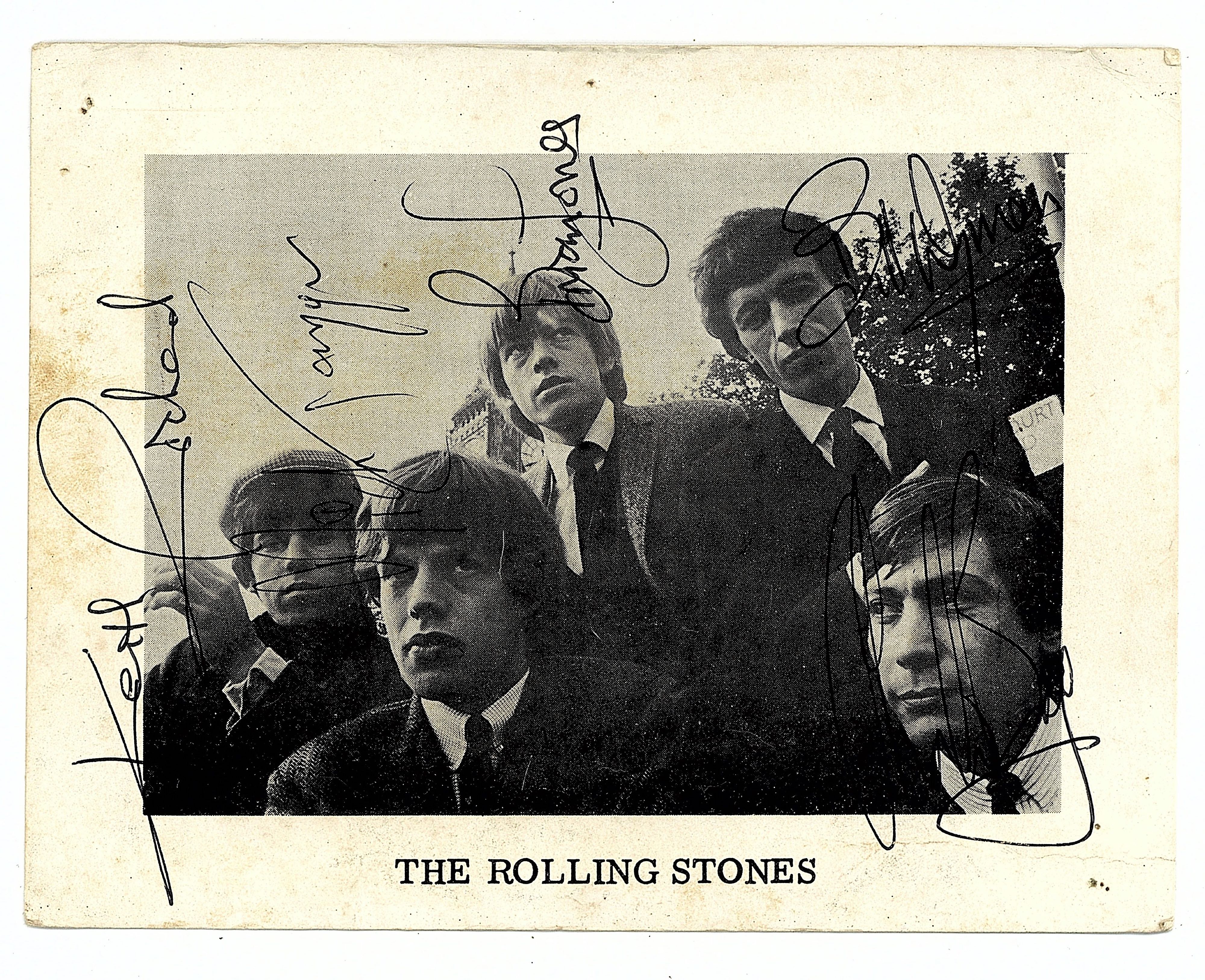 Autograph Album.- Incl. the Rolling Stones Autograph album with two Decca promo cards signed by