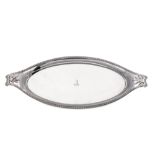 A George III sterling silver snuffers tray, London 1783, by Daniel Smith & Robert Sharp (this mark r