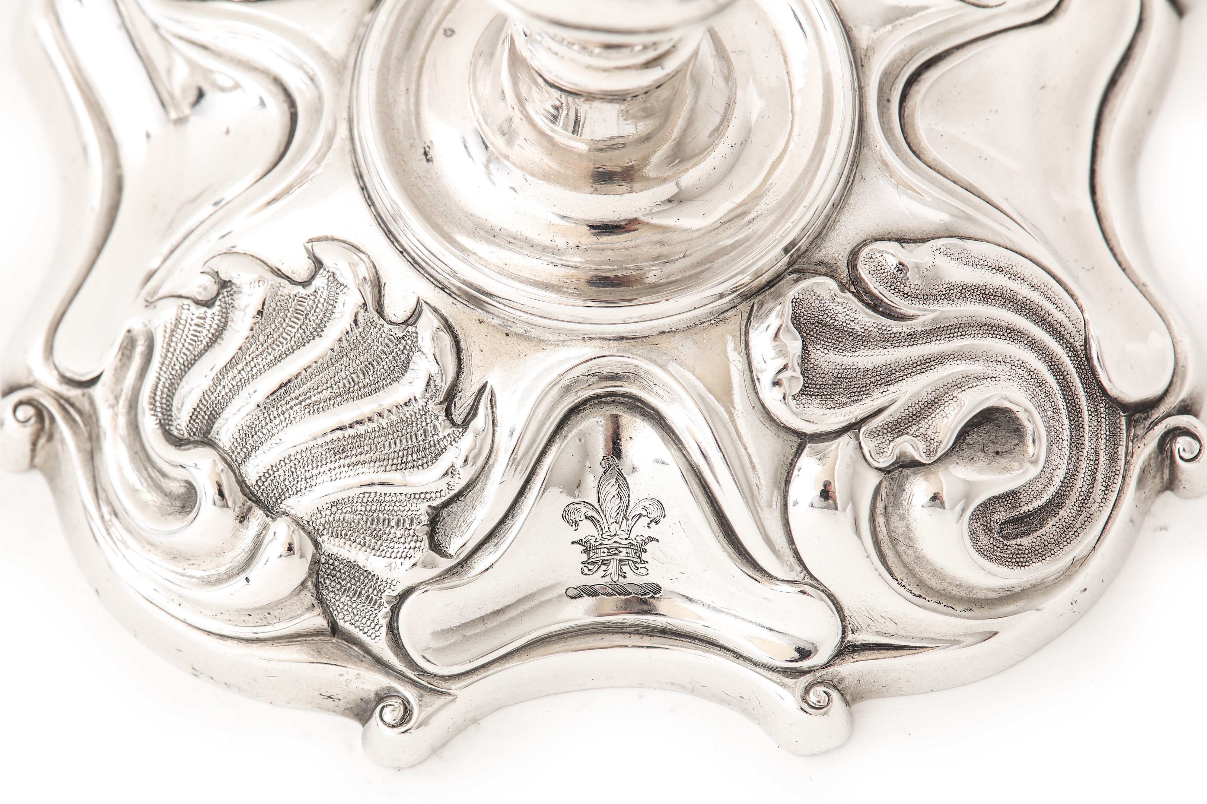 A matched pair of George III sterling silver candlesticks, one London 1742 by Philip Garden, the oth - Image 2 of 14