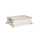 A George V sterling silver treasury inkstand, London 1924 by William Comyns & Sons (Charles and Rich