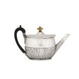 A George III sterling silver teapot, London 1796 by John Schofield (reg. 13th Jan 1778)