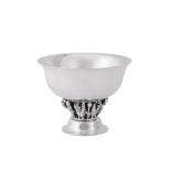 A mid-20th century Danish sterling silver grape and leaf pattern bowl, Copenhagen post-1945 designed