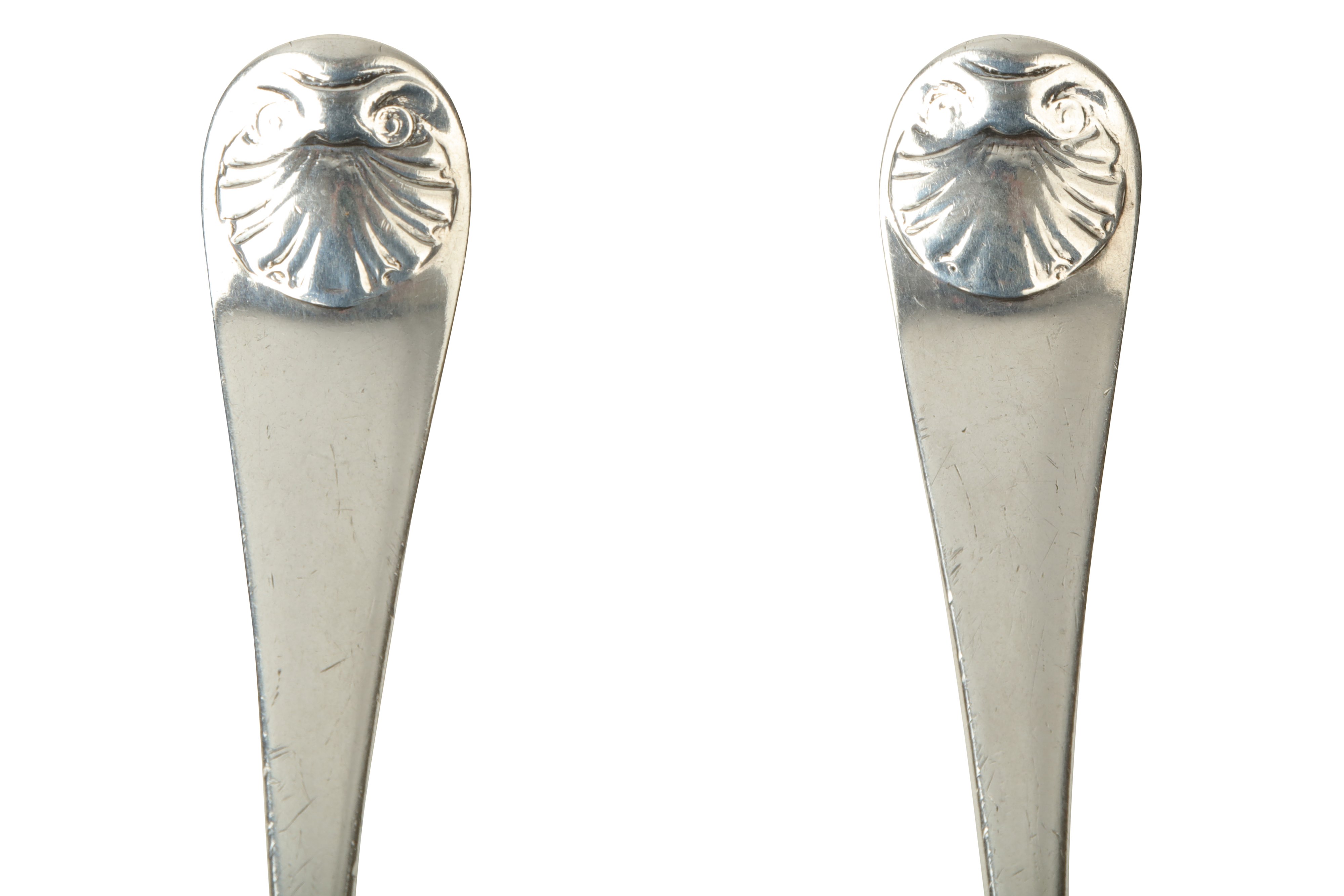 A pair of George II sterling silver sauce ladles, London 1759 by William Turner - Image 2 of 4