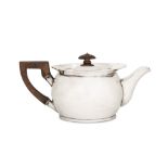 York town mark - A very rare George III provincial sterling silver teapot, York 1809 by Robert Cattl