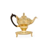 A George III sterling silver-gilt teapot, London 1770 by William and James Priest (reg. after 1764)