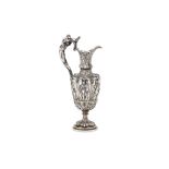 A fine Victorian parcel-gilt sterling silver ewer, Birmingham 1880 by Elkington & Co