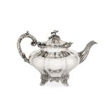 A rare Victorian Scottish provincial silver teapot, retailed Aberdeen circa 1841-48 by George Jamiso
