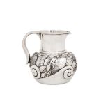 A late 19th century American sterling silver water jug / pitcher, New York 1883 by Whiting Manufactu