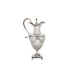 A George III sterling silver ewer, London 1772 by John Carter II