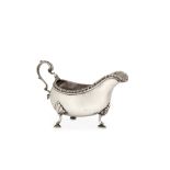 A George III sterling silver sauce boat, London 1766 by Jacob Marsh or John Moore