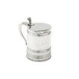 An early 19th century Indian Colonial unmarked silver tankard, Madras circa 1805 attributed to Gorda