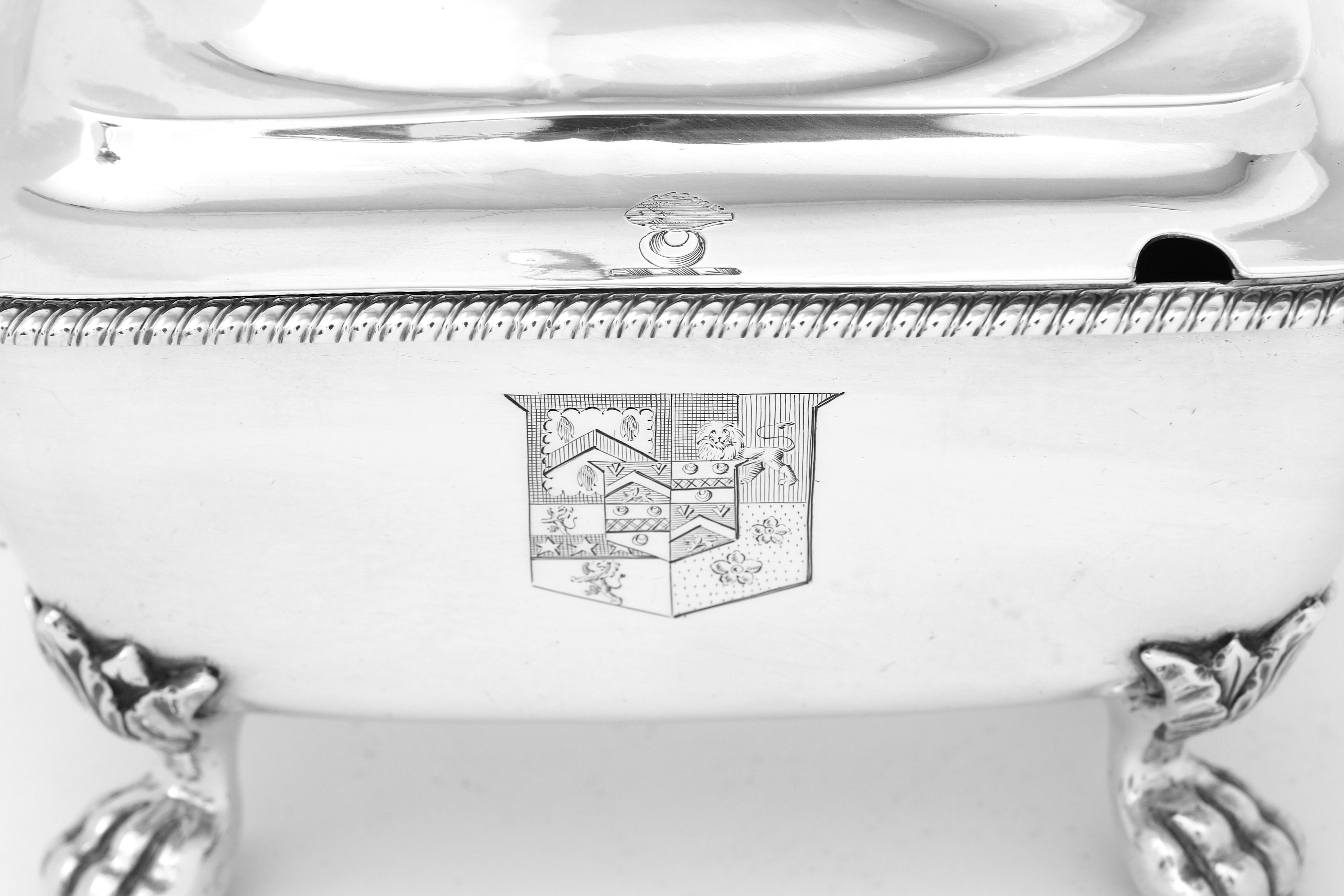 A George III sterling silver sauce tureen, London 1802 by John Emes (this mark reg. 10th Jan 1798) - Image 2 of 6