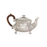 A George IV sterling silver teapot, London 1820 by Joseph Craddock & William Kerr Reid (reg. 8th Jun