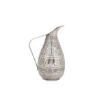 A mid-20th century Egyptian 900 standard silver jug, Kenneh 1968-1974