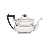 An Edwardian sterling silver teapot, Sheffield 1902 by James Charles Jay