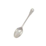 Duke of Leinster - A George III sterling silver basting spoon, probably London 1774, maker's mark ob