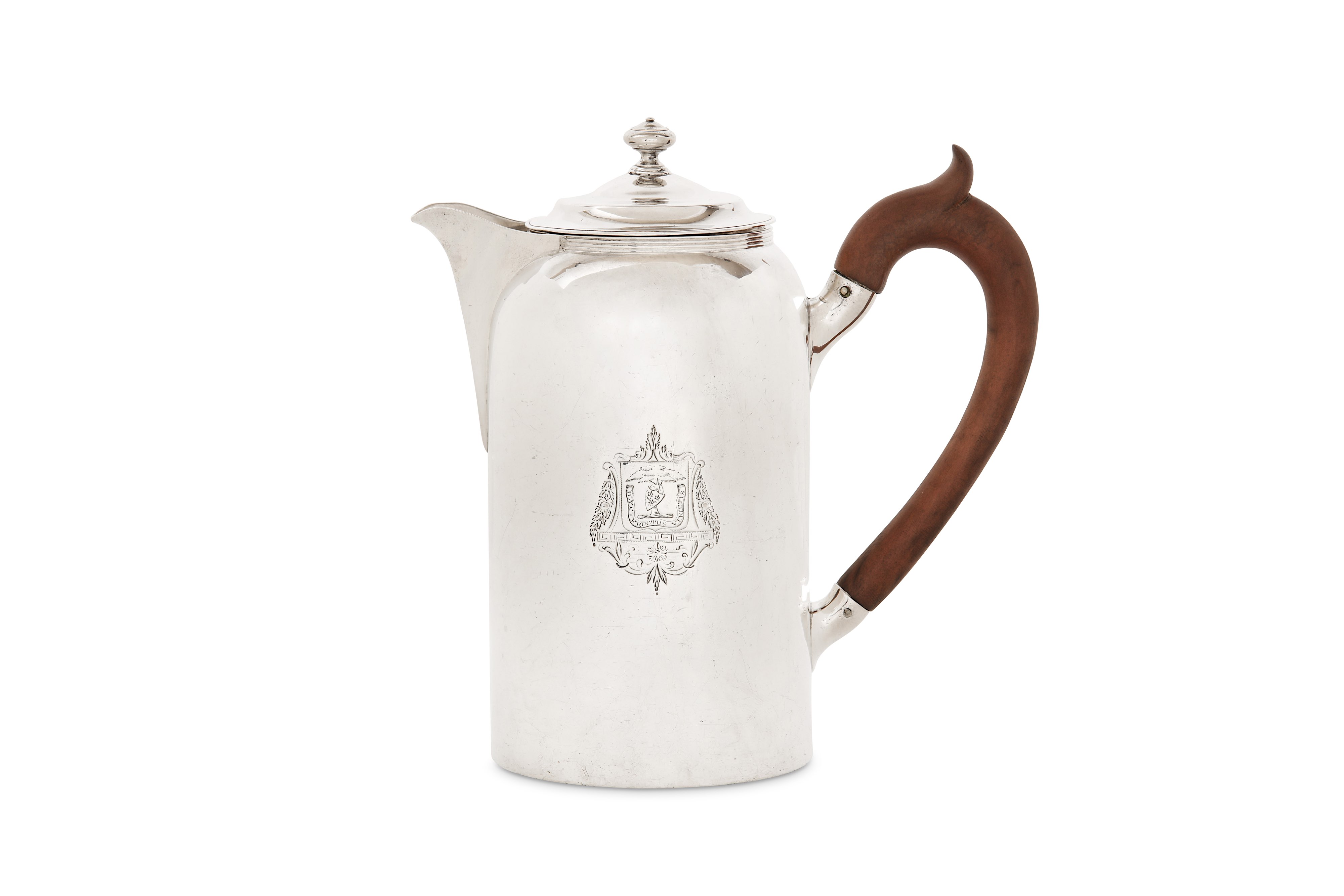 A George III sterling silver coffee pot or biggin, London 1797 by John Wakelin and Robert Garrard (r - Image 2 of 8