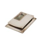 An early 20th century German 800 standard silver and notepad holder Dresden circa 1920 by Hermann Be