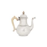 A George V Britannia standard silver teapot, London 1926 by Heming & Co Ltd (reg. May 1912)