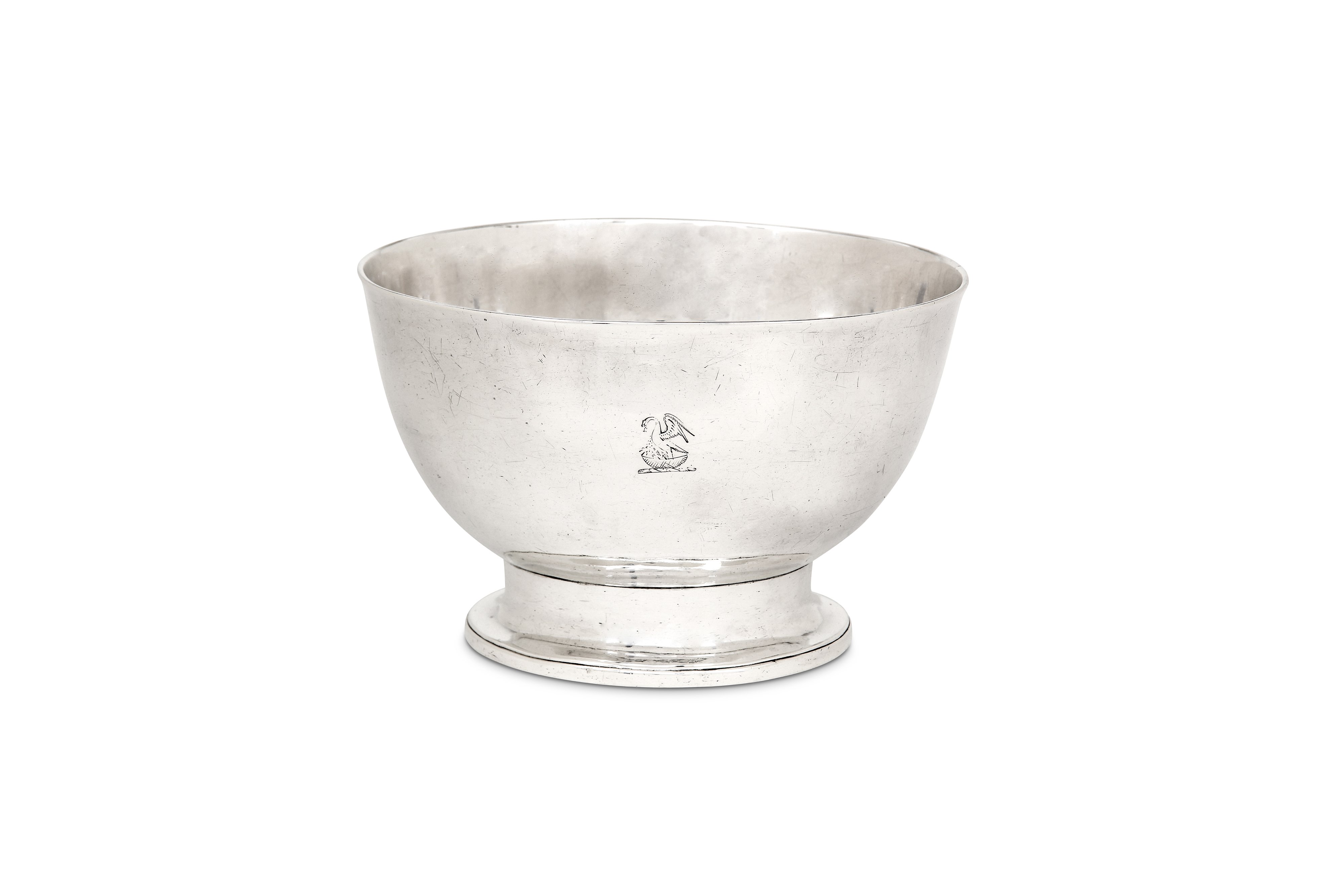 A George III Irish sterling silver footed bowl, Dublin 1812 by Richard Sawyer