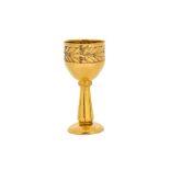 An early 20th century German 800 standard silver-gilt chalice, Pforzheim circa 1900, by Lutz & Weiss