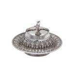 A mid-20th century Iranian unmarked silver sahan (entrée dish), Shiraz circa 1960