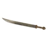 A LARGE HORN-HILTED CAUCASIAN DAGGER (KINDJAL)