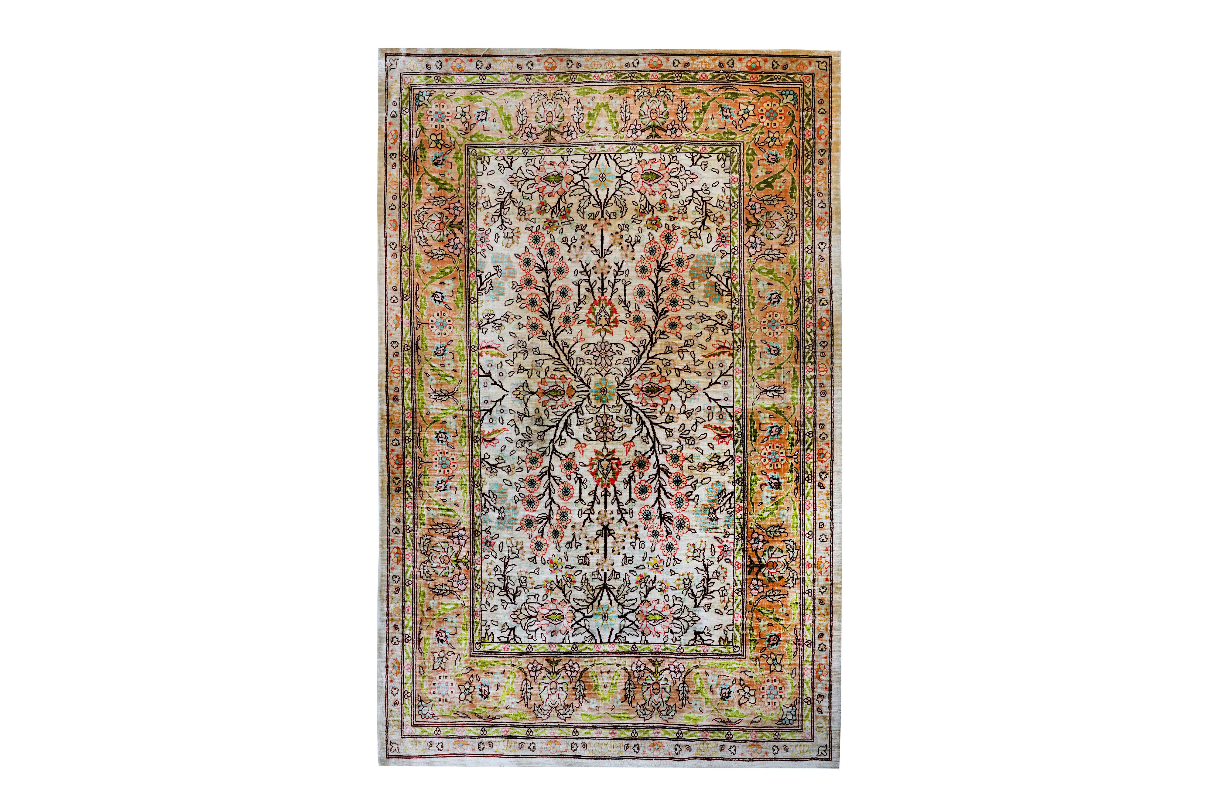 A VERYS FINE SILK HEREKE RUG, TURKEY