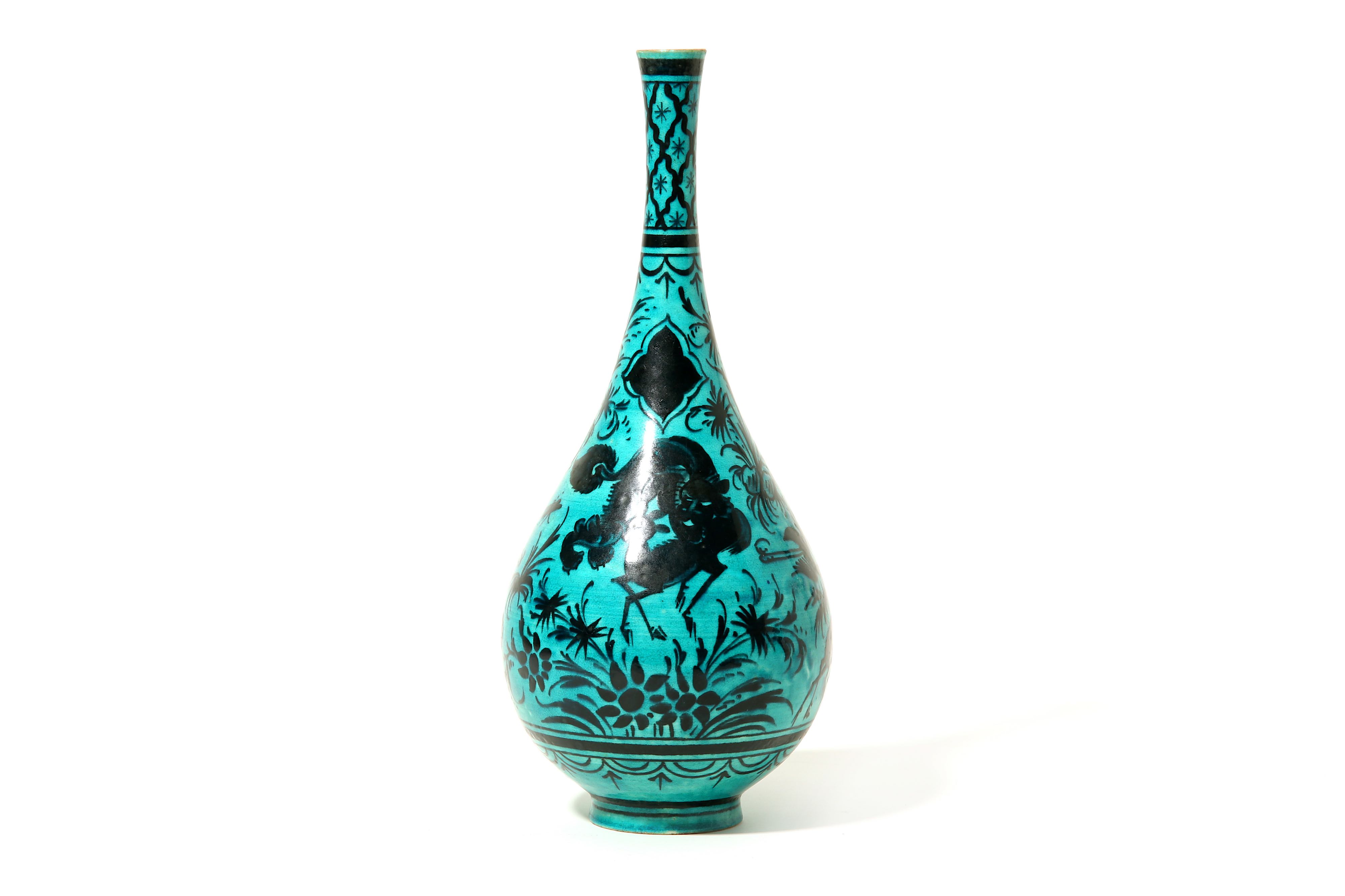 A SAFAVID-STYLE SAMSON POTTERY VASE - Image 4 of 4