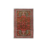 A FINE DOUBLE PRAYER LARGE CAUCASIAN RUG