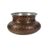 A TIMURID-STYLE TINNED COPPER BOWL